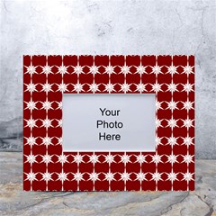 Pattern 152 White Tabletop Photo Frame 4 x6  by GardenOfOphir