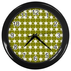 Pattern 153 Wall Clock (black) by GardenOfOphir