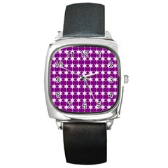 Pattern 154 Square Metal Watch by GardenOfOphir