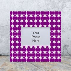 Pattern 154 White Box Photo Frame 4  X 6  by GardenOfOphir