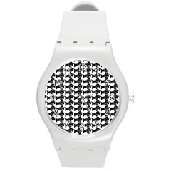 Pattern 156 Round Plastic Sport Watch (m) by GardenOfOphir