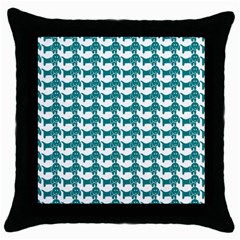 Pattern 157 Throw Pillow Case (black) by GardenOfOphir