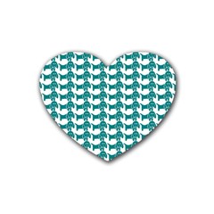 Pattern 157 Rubber Heart Coaster (4 Pack) by GardenOfOphir