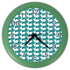 Pattern 157 Color Wall Clock by GardenOfOphir