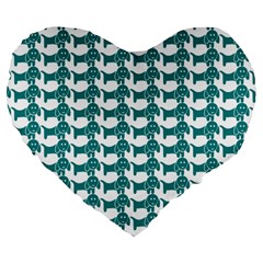 Pattern 157 Large 19  Premium Heart Shape Cushions by GardenOfOphir