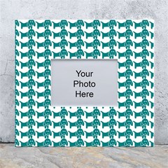 Pattern 157 White Wall Photo Frame 5  X 7  by GardenOfOphir