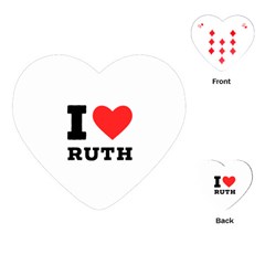 I Love Ruth Playing Cards Single Design (heart) by ilovewhateva