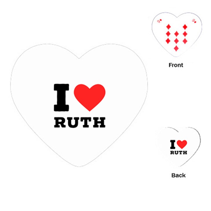 I love ruth Playing Cards Single Design (Heart)