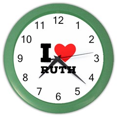 I Love Ruth Color Wall Clock by ilovewhateva