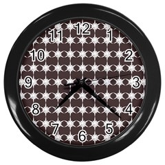 Pattern 155 Wall Clock (black) by GardenOfOphir