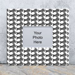 Pattern 160 White Wall Photo Frame 5  X 7  by GardenOfOphir