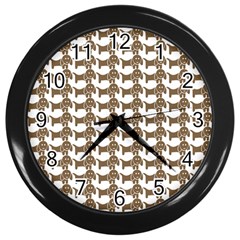 Pattern 161 Wall Clock (black) by GardenOfOphir