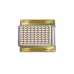 Pattern 161 Gold Trim Italian Charm (9mm) by GardenOfOphir