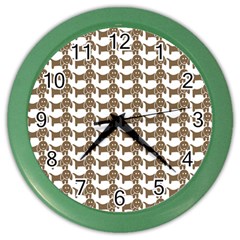 Pattern 161 Color Wall Clock by GardenOfOphir