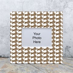 Pattern 161 White Box Photo Frame 4  X 6  by GardenOfOphir