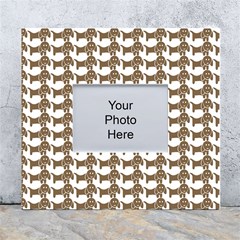 Pattern 161 White Wall Photo Frame 5  X 7  by GardenOfOphir