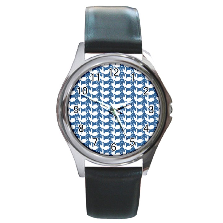 Pattern 162 Round Metal Watch