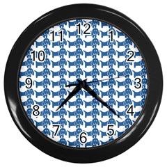 Pattern 162 Wall Clock (black) by GardenOfOphir