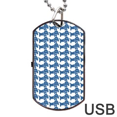 Pattern 162 Dog Tag Usb Flash (one Side) by GardenOfOphir