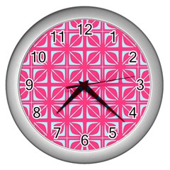 Pattern 164 Wall Clock (silver) by GardenOfOphir