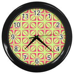 Pattern 165 Wall Clock (black) by GardenOfOphir