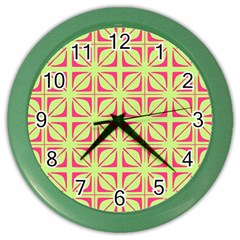 Pattern 165 Color Wall Clock by GardenOfOphir