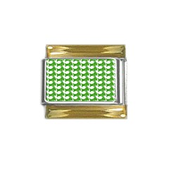 Pattern 163 Gold Trim Italian Charm (9mm)