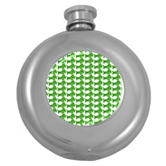 Pattern 163 Round Hip Flask (5 Oz) by GardenOfOphir