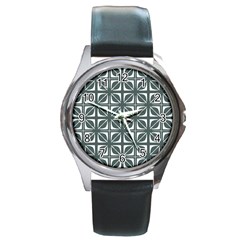 Pattern 167 Round Metal Watch by GardenOfOphir