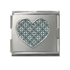 Pattern 167 Mega Link Heart Italian Charm (18mm) by GardenOfOphir