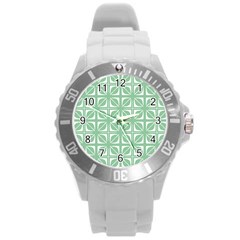 Pattern 168 Round Plastic Sport Watch (l) by GardenOfOphir