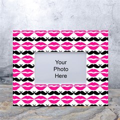 Pattern 170 White Tabletop Photo Frame 4 x6  by GardenOfOphir