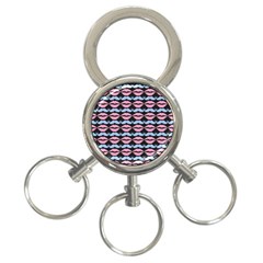 Pattern 172 3-ring Key Chain by GardenOfOphir