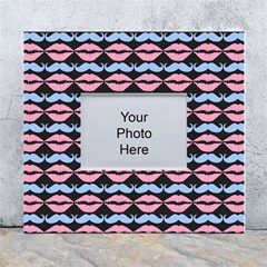 Pattern 172 White Wall Photo Frame 5  X 7  by GardenOfOphir