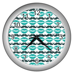 Pattern 171 Wall Clock (silver) by GardenOfOphir