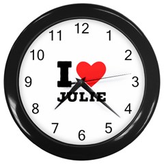 I Love Julie Wall Clock (black) by ilovewhateva