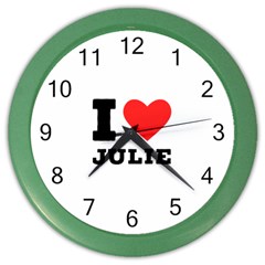 I Love Julie Color Wall Clock by ilovewhateva