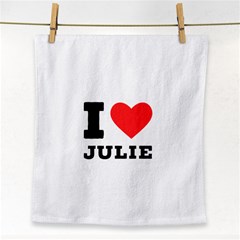 I Love Julie Face Towel by ilovewhateva