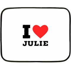 I Love Julie Fleece Blanket (mini) by ilovewhateva