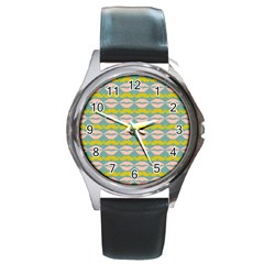 Pattern 176 Round Metal Watch by GardenOfOphir