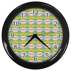 Pattern 176 Wall Clock (black) by GardenOfOphir