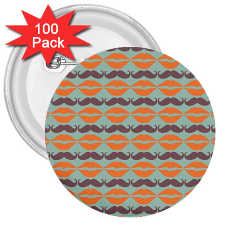 Pattern 178 3  Buttons (100 pack) 