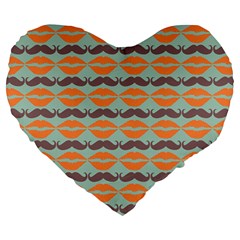 Pattern 178 Large 19  Premium Heart Shape Cushions by GardenOfOphir