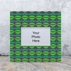 Pattern 179 White Box Photo Frame 4  X 6  by GardenOfOphir