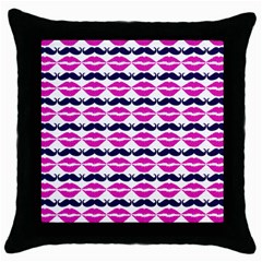 Pattern 177 Throw Pillow Case (black) by GardenOfOphir