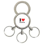 I love olivia 3-Ring Key Chain Front