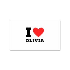 I Love Olivia Sticker (rectangular) by ilovewhateva