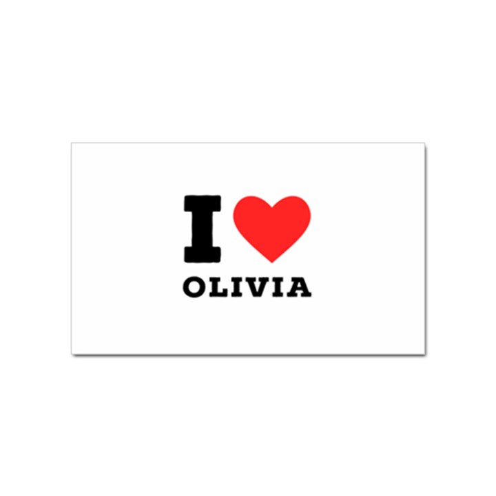 I love olivia Sticker Rectangular (10 pack)