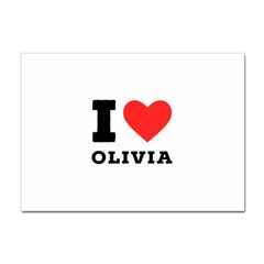 I Love Olivia Sticker A4 (10 Pack) by ilovewhateva