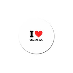 I Love Olivia Golf Ball Marker by ilovewhateva